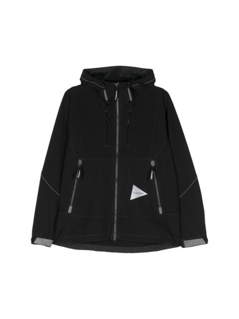 logo-print hooded jacket