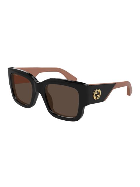 GUCCI Gucci Brown Square Ladies Sunglasses GG1663S 004 52
