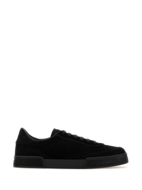Dolce & Gabbana Dolce & Gabbana Men Black Suede Sneakers