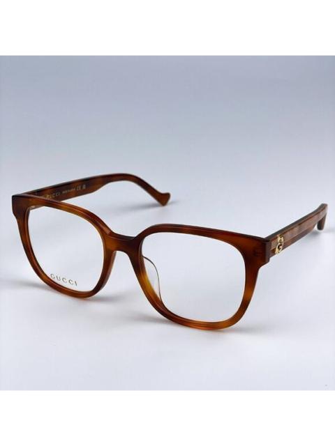 GUCCI SALE! NEW Gucci GG1305OA 003 Havana Crystal Square Women Eyeglasses