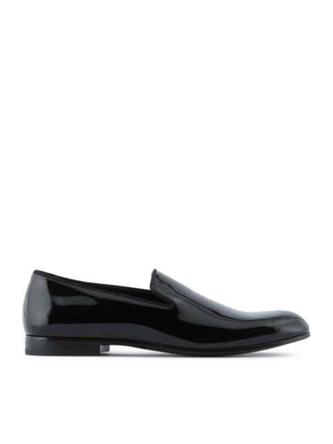 GIORGIO ARMANI PATENT LEATHER LOAFERS
