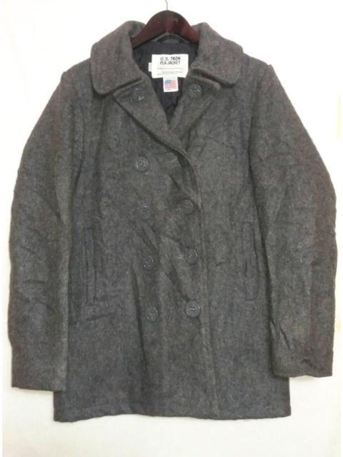 Schott Schott Us 740n Wool Peacoat Jacket Military