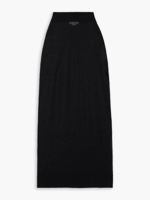 Stella McCartney Cotton-blend midi skirt