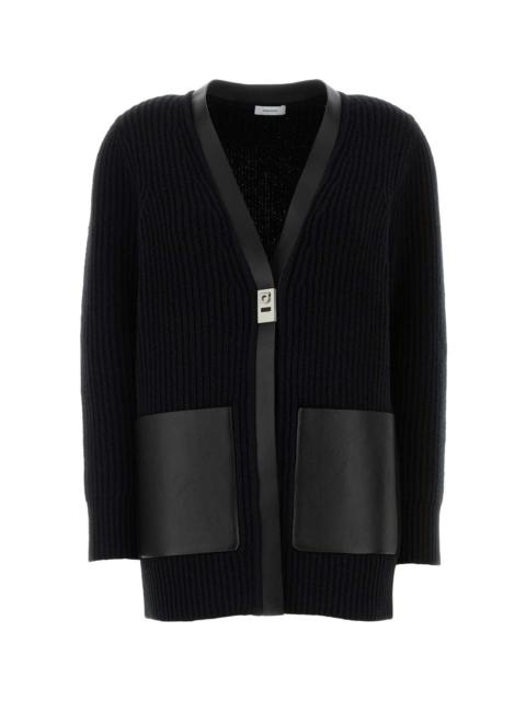 FERRAGAMO Black Wool Cardigan