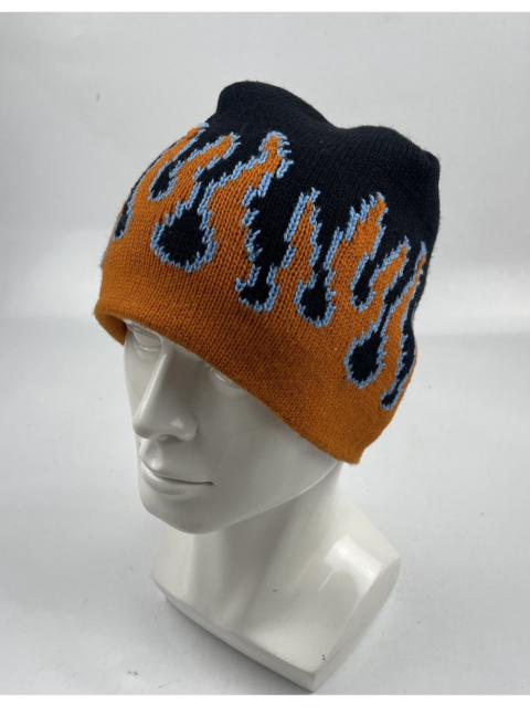 Other Designers rare pieces vintage made in usa flame beanie hat tc30