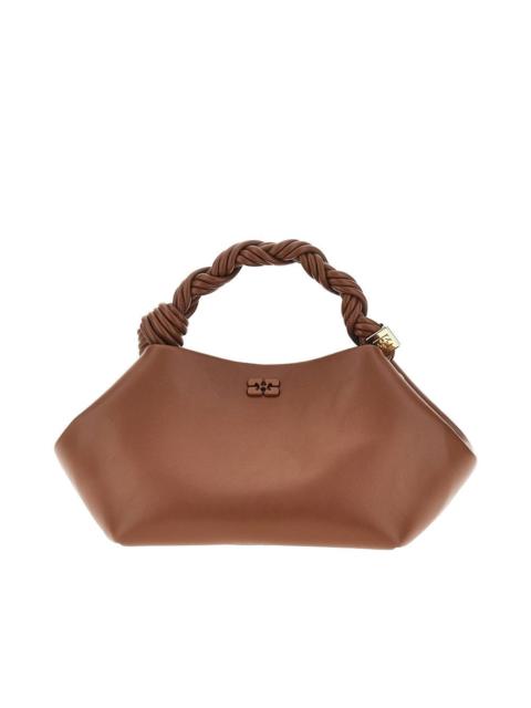 GANNI Ganni Recycled Leather Small 'Bou' Bag Brown