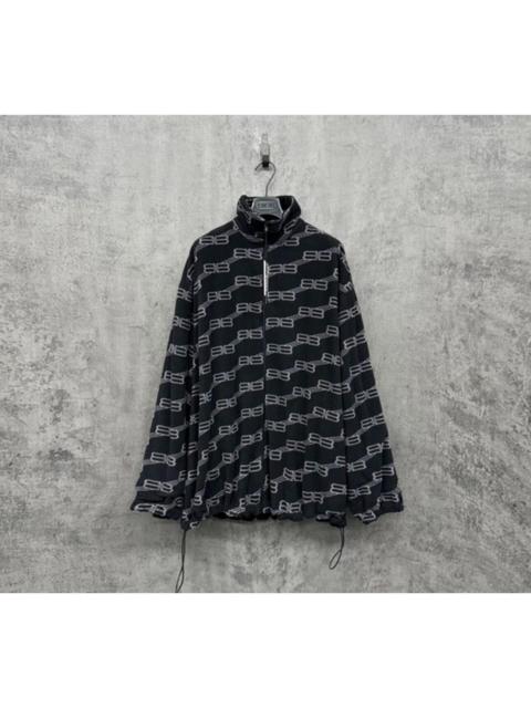 BALENCIAGA Balenciaga Teddy Bear Quilted Jacket with All-Over Logo