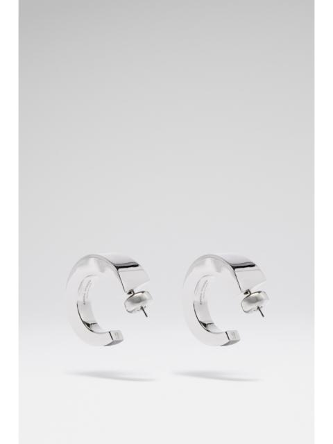 Amina Muaddi ANOK EARRING WITH SILVER BASE