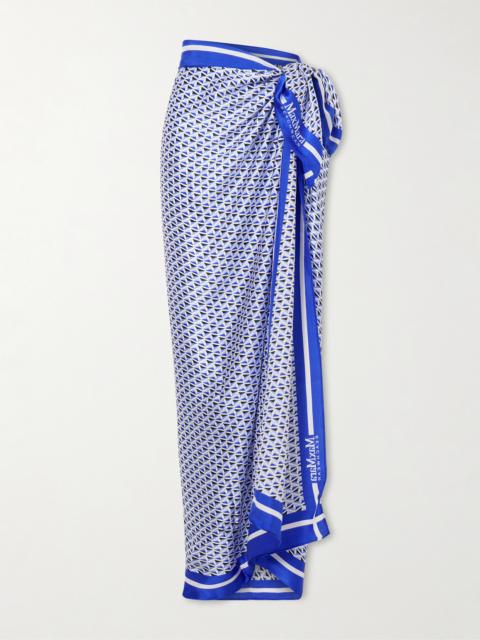 Max Mara Spuma Printed Silk Pareo