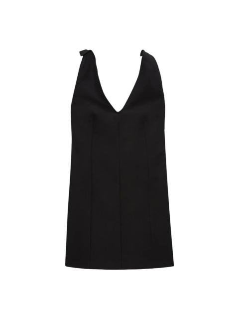 MSGM CORSET MINI DRESS WITH "V" NECKLINE