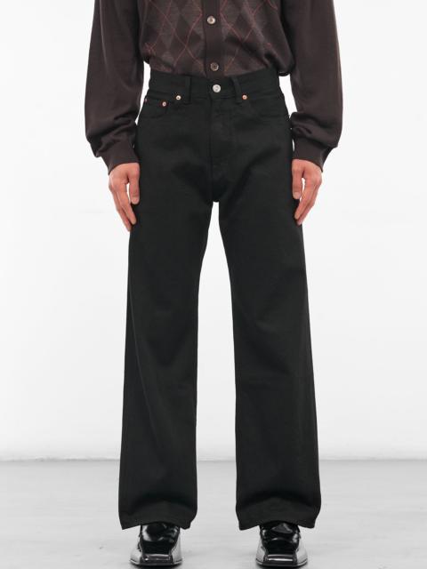 Our Legacy Black Selvedge Third Cut Jeans