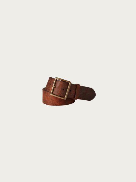 RRL by Ralph Lauren Distressed Leather Belt - Distressed Tan