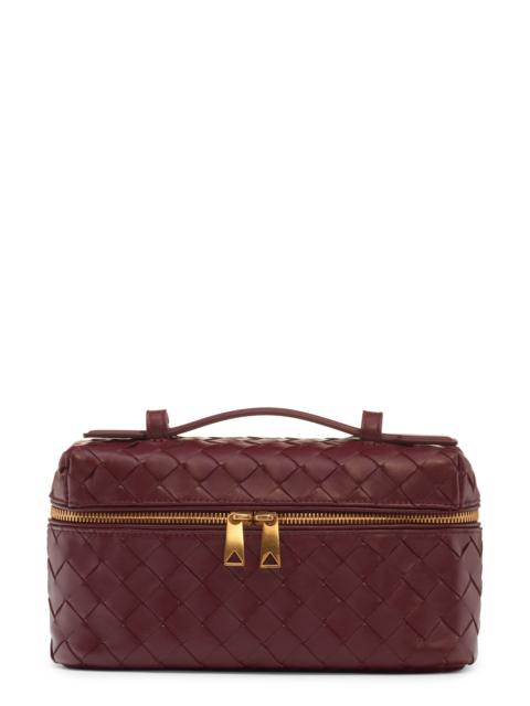 Bottega Veneta Bottega Veneta Intrecciato Leather Convertible Vanity Case in 2247 Barolo-Gold at Nordstrom