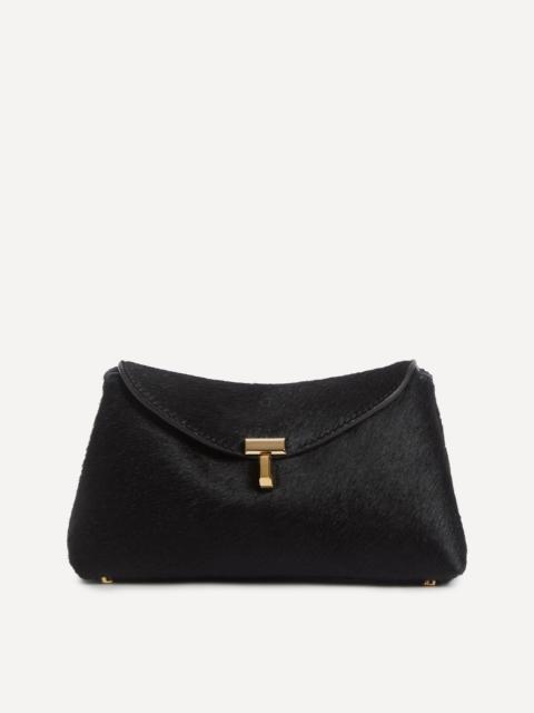 TOTEME Mini T-Lock Pony Hair Clutch Bag
