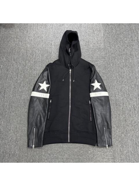 Givenchy Givenchy Cotton Leather Sleeve Jacket