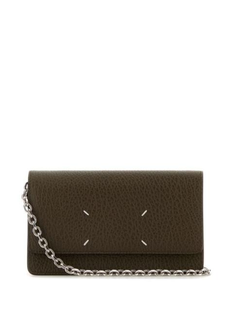 Mud leather clutch