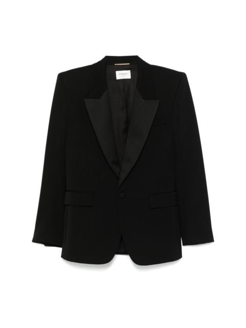 SAINT LAURENT grain-de-poudre blazer