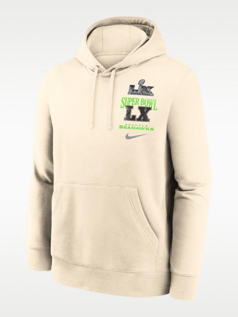 Nike Seattle Seahawks Super Bowl LX Champions Long Ball Club Men's Nike NFL Pullover Hoodie