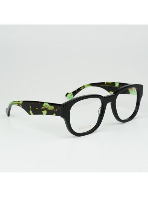 GUCCI NEW Gucci GG1429O 003 Black Green Havana Square Men Eyeglasses GG 1429O