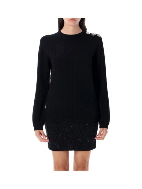 Balmain Monogrammed Knit Top