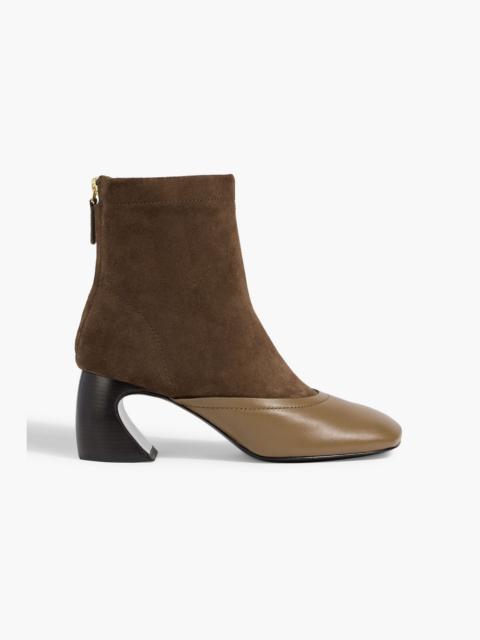 3.1 Phillip Lim ID suede and leather ankle boots
