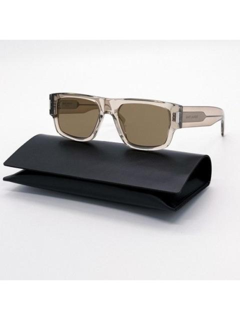 SAINT LAURENT NEW SAINT LAURENT SL659 004 BEIGE BROWN UNISEX SUNGLASSES SA