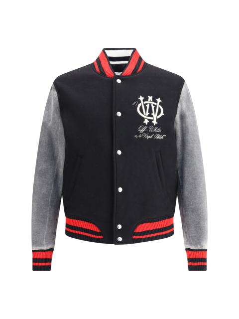 Off-White Off-White Men Gothic Ow Wool Varsity Jacket