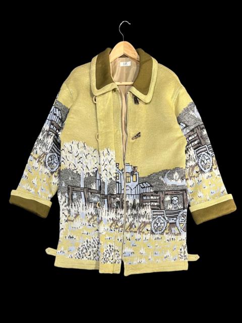 Other Designers Designer - VINTAGE BLAIR WOMEN TAPESTRY JACKET NAUTICAL BUTTON POCKET