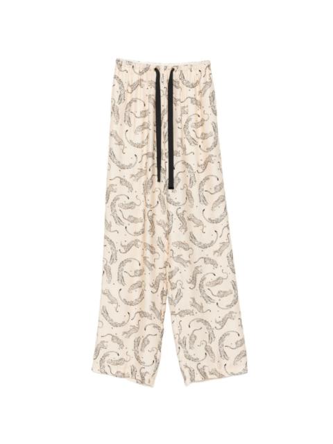 forte_forte Forte Forte Women Printed Drawstring Trousers