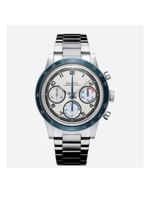 Other Designers Baltic Tricompax Chronograph Hand Wind Silver Dial Men's Watch TRITOURAUTO