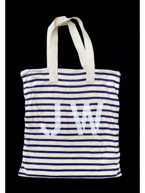 Junya Watanabe MAN JW Blue and White Striped Tote Bag