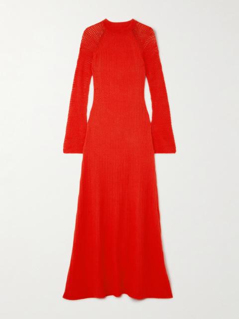 ESCVDO Cumbre Open-back Cotton Maxi Dress