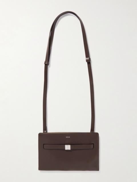 TOTEME Leather shoulder bag Dark brown