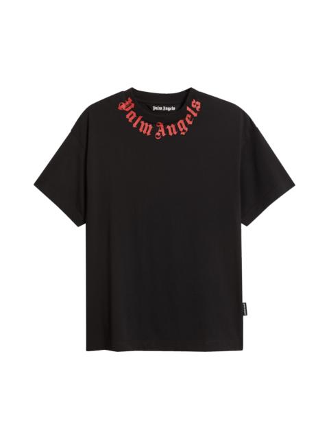Palm Angels Palm Angels Logo Graphic Cotton T-Shirt in Black Red at Nordstrom