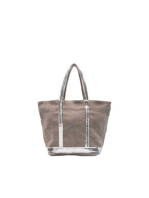 Vanessa Bruno Linen Medium Zipped Cabas Tote