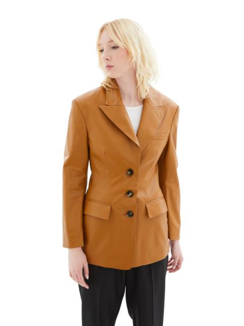 Marni WOMEN'S LEATHER JACKET (BROWN)