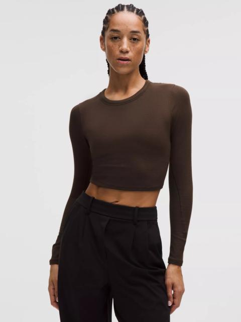 lululemon Hold Tight Straight-Hem Cropped Long-Sleeve Shirt