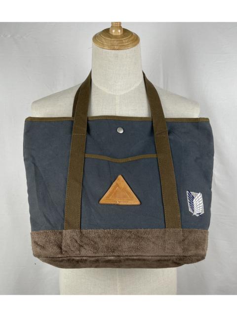 Other Designers Handmade - japan handmade attack on titan logo tote bag t3