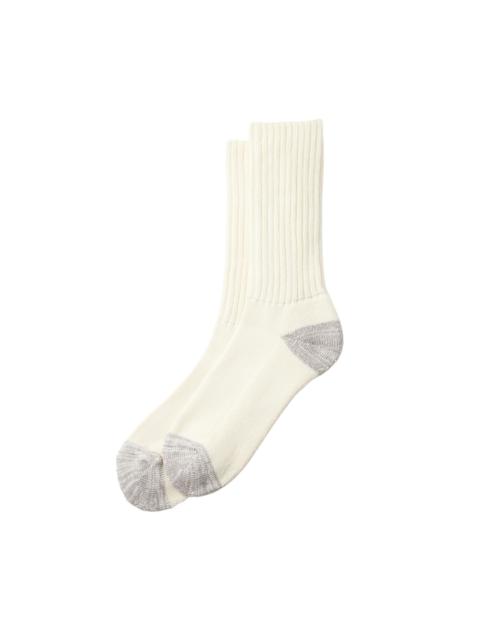 ROTOTO® Coarse Ribbed Socks Ecru