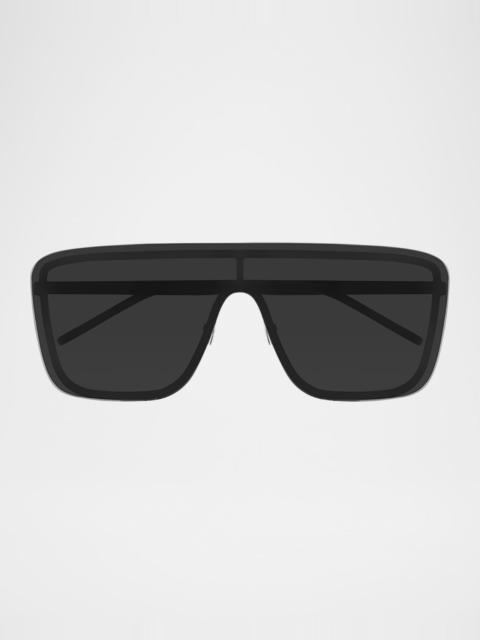 SAINT LAURENT Unisex Mask Metal Shield Sunglasses