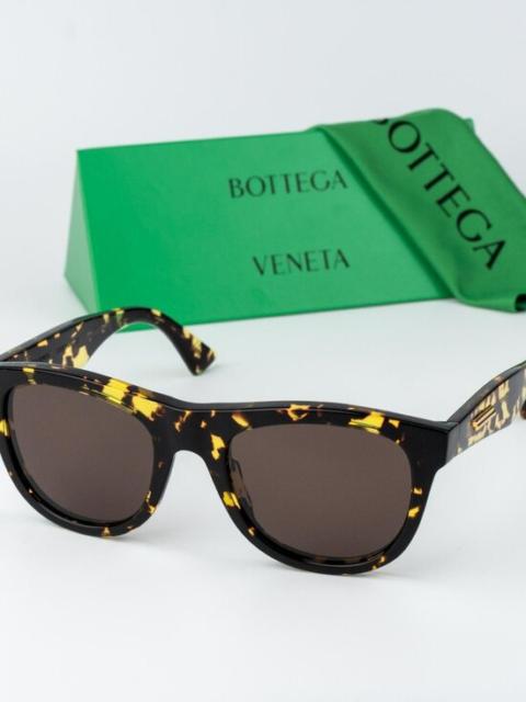 Bottega Veneta Bottega Veneta Men Sunglasses Havana Brown Square BV1001S 002 BRAND NEW