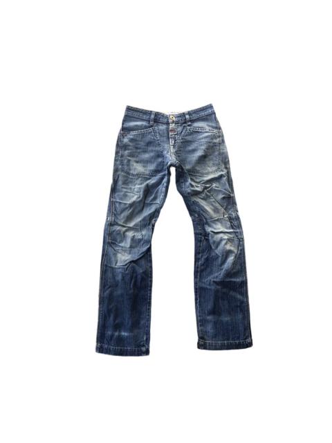 Other Designers Vintage - Marithe Francois Girbaud straight leg box pleat pocket denim