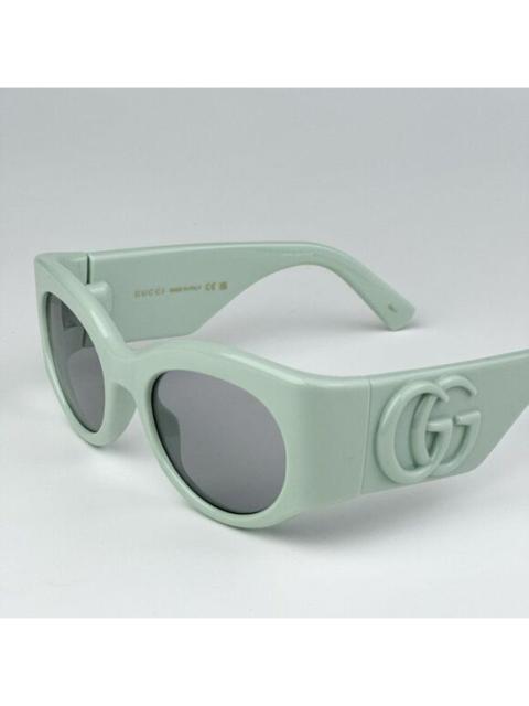 GUCCI NEW Gucci GG1544S 003 Green Grey Unisex Oval Sunglasses GG 1544S