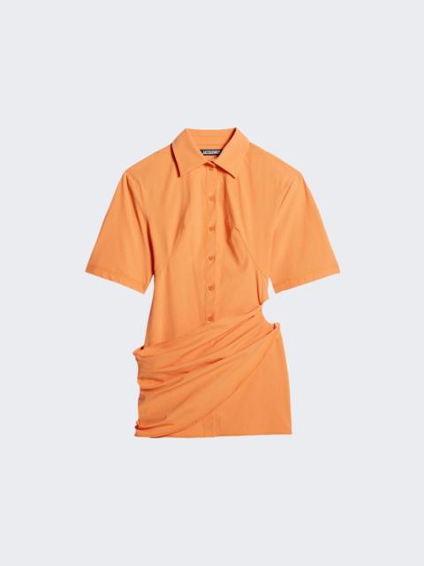 JACQUEMUS La Robe Camisa Orange