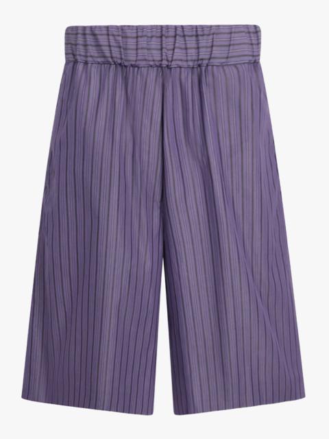 Dries Van Noten POMY STRIPE LONG LENGTH SHORT | PURPLE STEEL