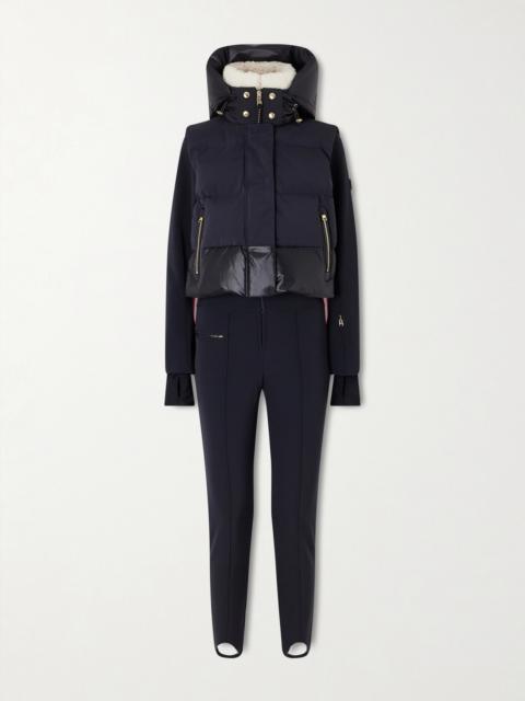BOGNER Ulla 2in1 Hooded Plush-trimmed Padded Quilted Ski Suit