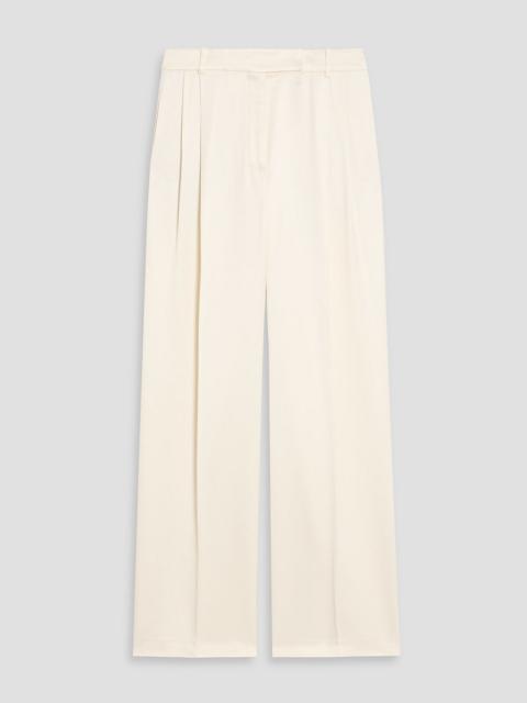 RÓHE Pleated satin wide-leg pants