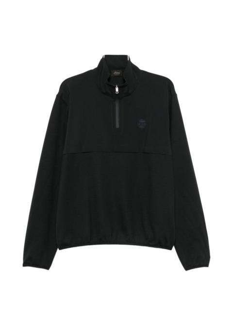 Brioni Brioni Men Wool Half-Zip High Neck Sweater
