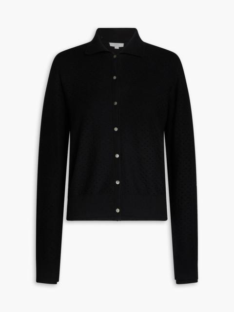 Other Designers Pointelle-knit cotton-blend cardigan