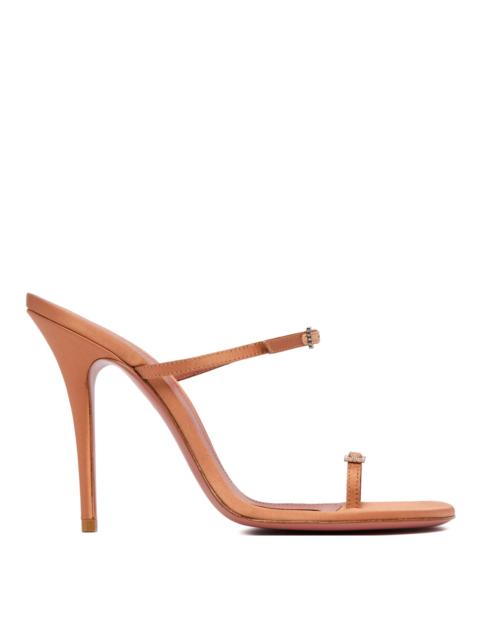 Amina Muaddi Beige Adut Thong Slipper Sandals